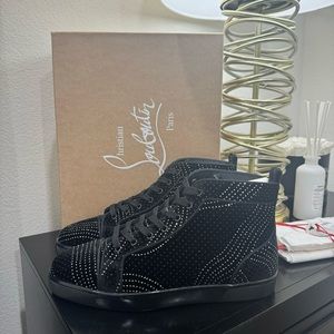 Christian Louboutin Louis Orlato High-Top Black/Silver